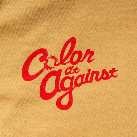 WORM TOKYO × Color at Against / Decade Tee / Mustard