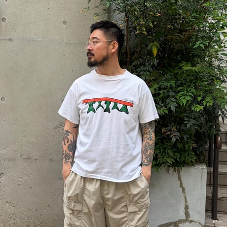 Made in USA / Fishtail Tee / White L / Used