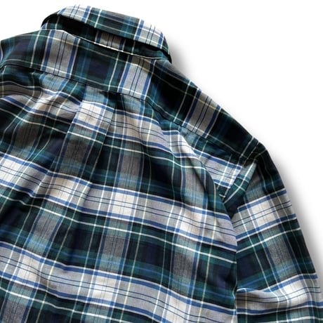 Made in USA / 80's L.L.Bean / Plaid Shirt / 16(L) / Used
