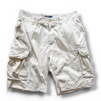 Polo by Ralph Lauren / Cotton Chino Cargo Shorts /  Ivory 40 / Used