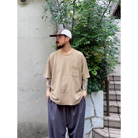 Levi's / Pocketed Striped Tee / Beige XL / Used