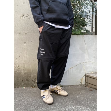 Chaos Fishing Club / 2WAY Track Pants / BLACK