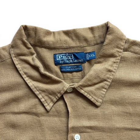 Polo Ralph Lauren / Linen Shirt / Brown XXL / Used