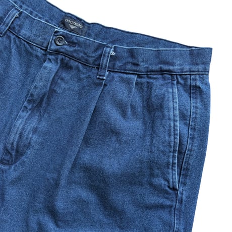 DOCKERS / 2Tuck Denim Shorts / Indigo 36 / Used