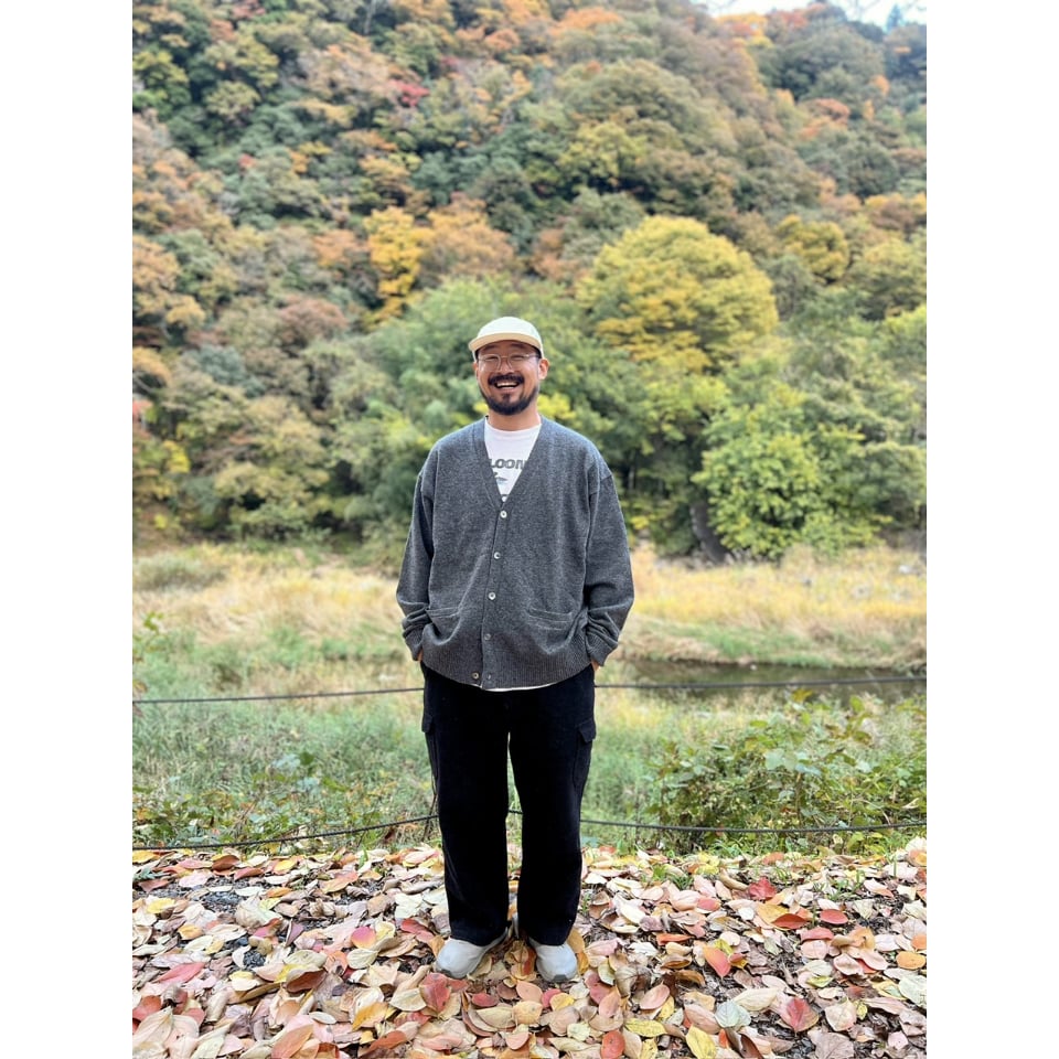 t*i様 Color at Againstオリジナル/カーディガン/L Color at Against / Wool Cardigan / Charcoal Gre