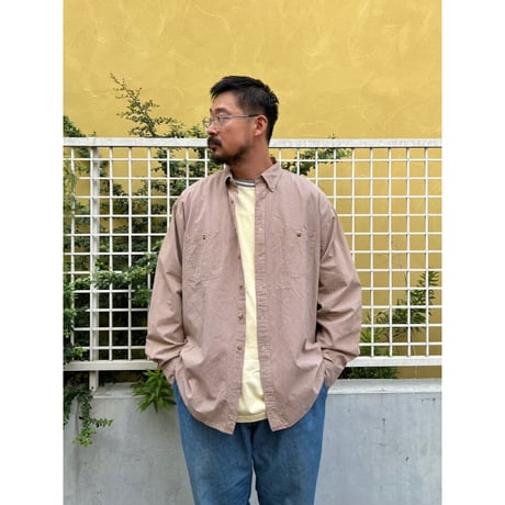 90's L.L.Bean / 2Pocket Checked B.D.Shirt / XL / Used