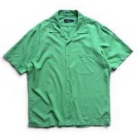 BUGATCHI / Open Collared Shirt / Green L / Used