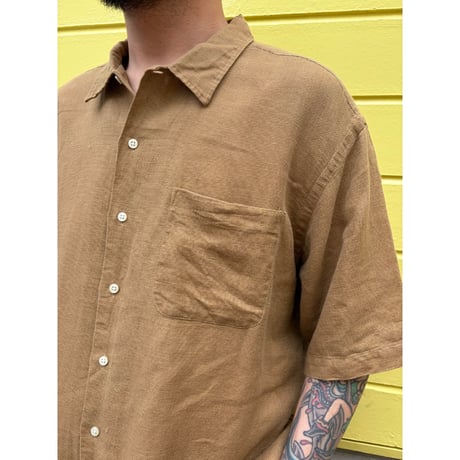 Polo Ralph Lauren / Linen Shirt / Brown XXL / Used