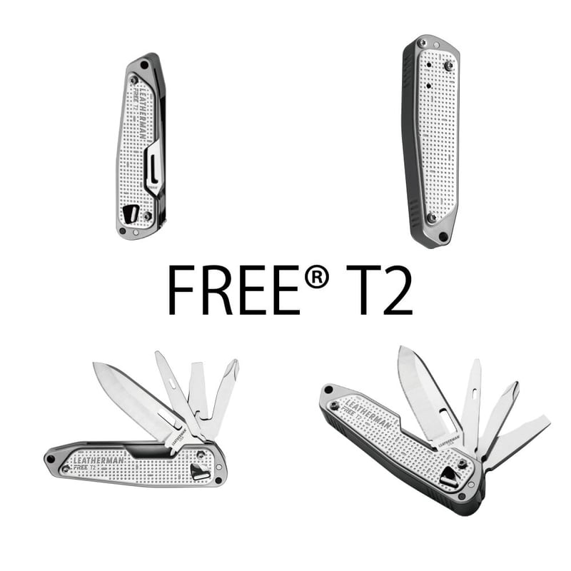 レザーマン FREE T2 シルバー 8機能 特製パラコード ランヤード セット