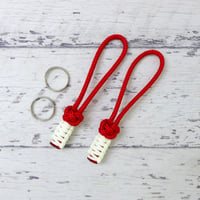 EDC フォゴ レッド 2本セット 蓄光 425 パラコード ジッパープル  日本製