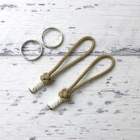 EDC マイクロ フォゴ タン 2本セット パラコード ジッパープル 日本製