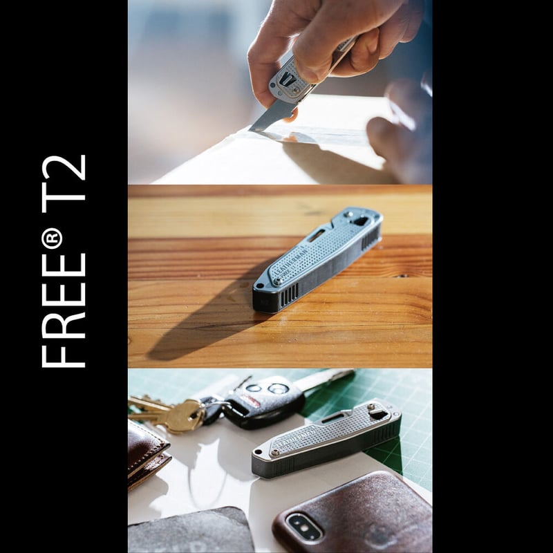 レザーマン FREE T2 シルバー 8機能 特製パラコード ランヤード セット