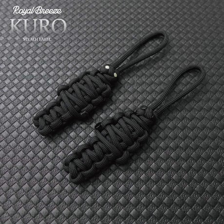 EDC パラ ミイラ 第2弾 KURO 全2種類 パラコード ランヤード アクセサリー 日本製 スチールリング 付き