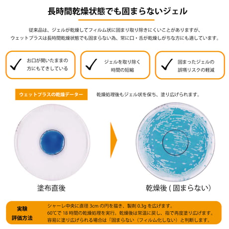 口腔 保湿 低刺激 ジェル QUOM ウェット プラス  80g 無香料 日本製