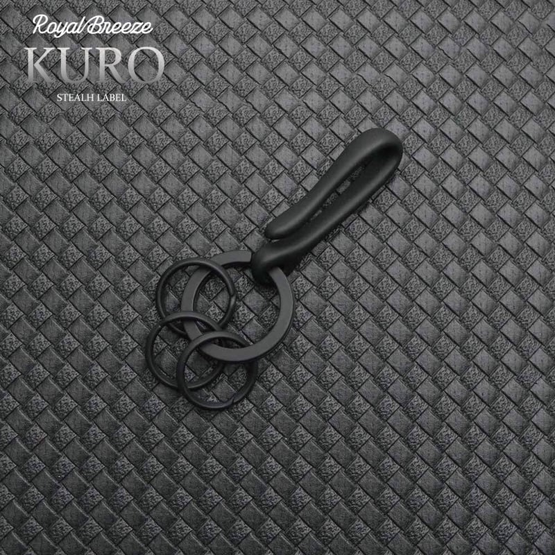 Kuro EDC ブラックバーン 真鍮 黒メッキ キーホルダー S 日本製