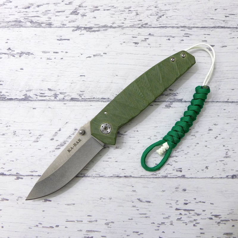 コンパクトナイフ パラコードハンドル ケーバー フォルディング ナイフ 2829-028 パラコード ランヤード 付き