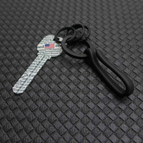 Kuro EDC ブラックバーン 真鍮 黒メッキ キーホルダー S 日本製