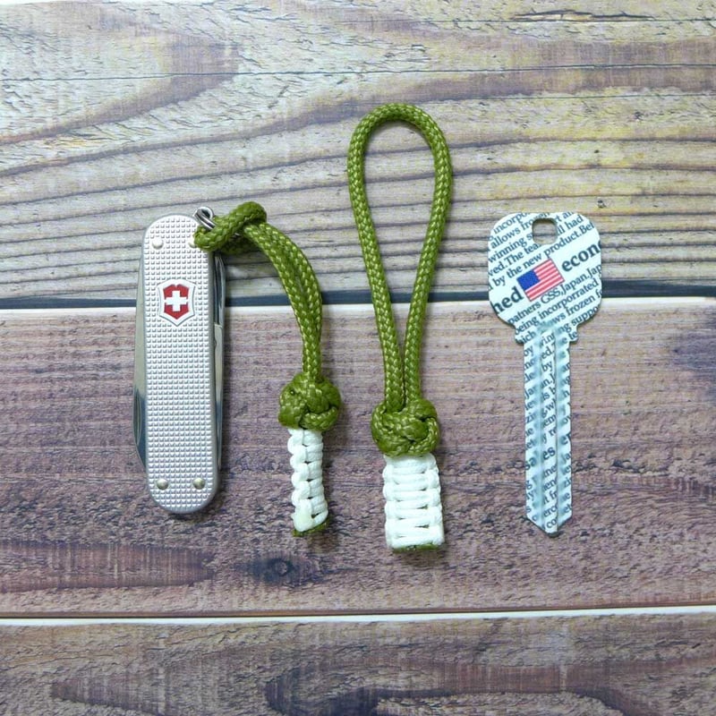 EDC フォゴ モス 2本セット 蓄光 425 パラコード ジッパープル