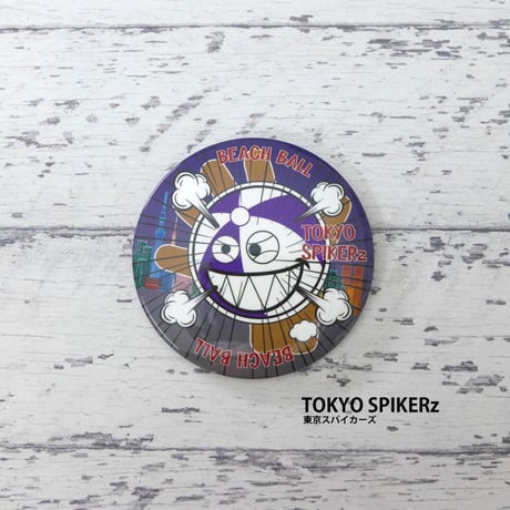 缶バッチ ビーチボール ストライカーズ