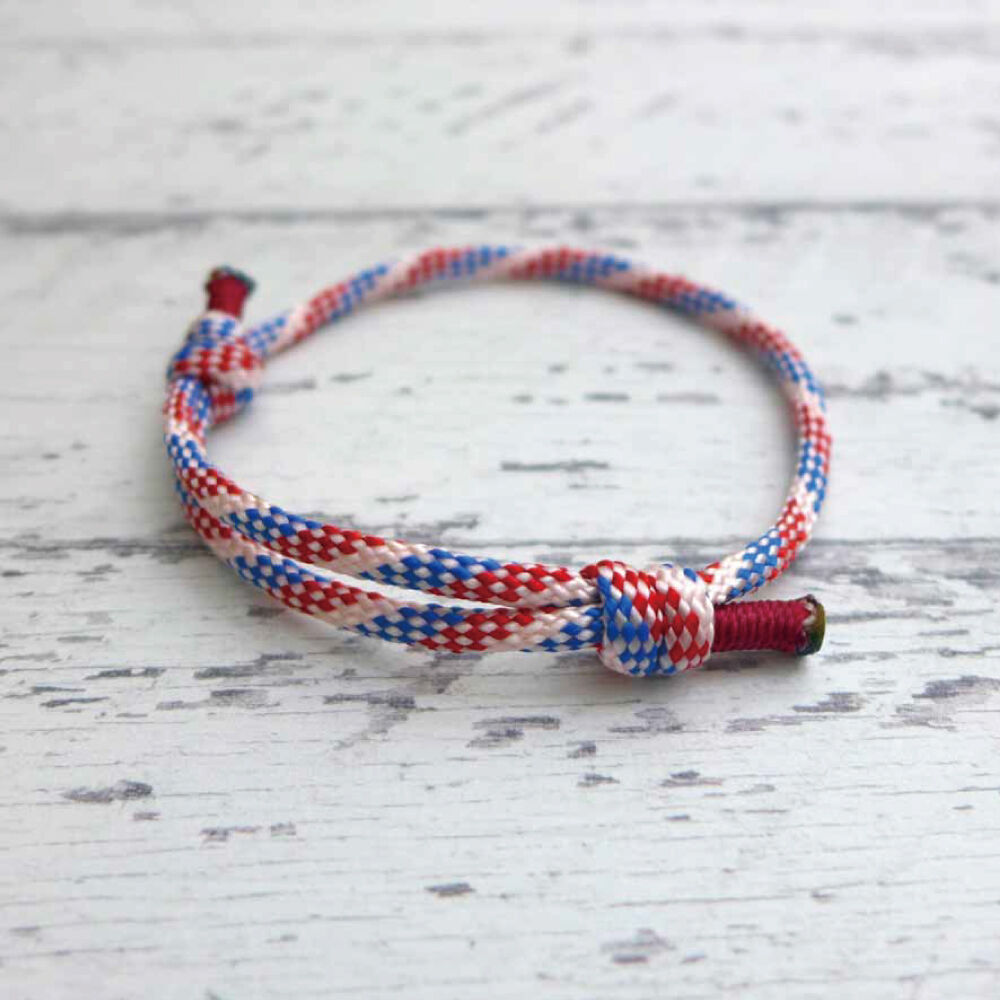 EDC ワーロ トリコロール サイズ調整型 パラコード ブレスレット 日本