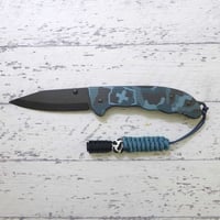 ビクトリノックス イボーク BSH ALOX ネイビー カモフラージュ パラコード ランヤード 付き