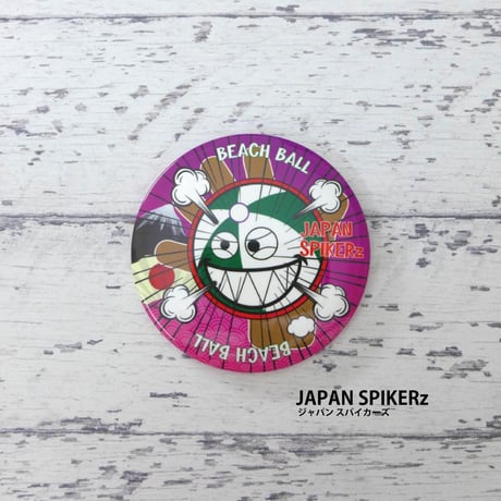 缶バッチ ビーチボール ストライカーズ
