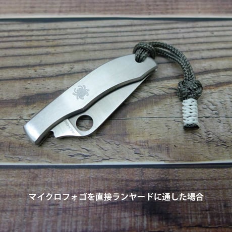 スパイダルコ C137 ハニービー ステンレス フォルディング ナイフ パラコード ランヤード 付き