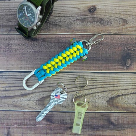 EDC バルヴァ トロイピカル カラー パラコード キーホルダー 日本製