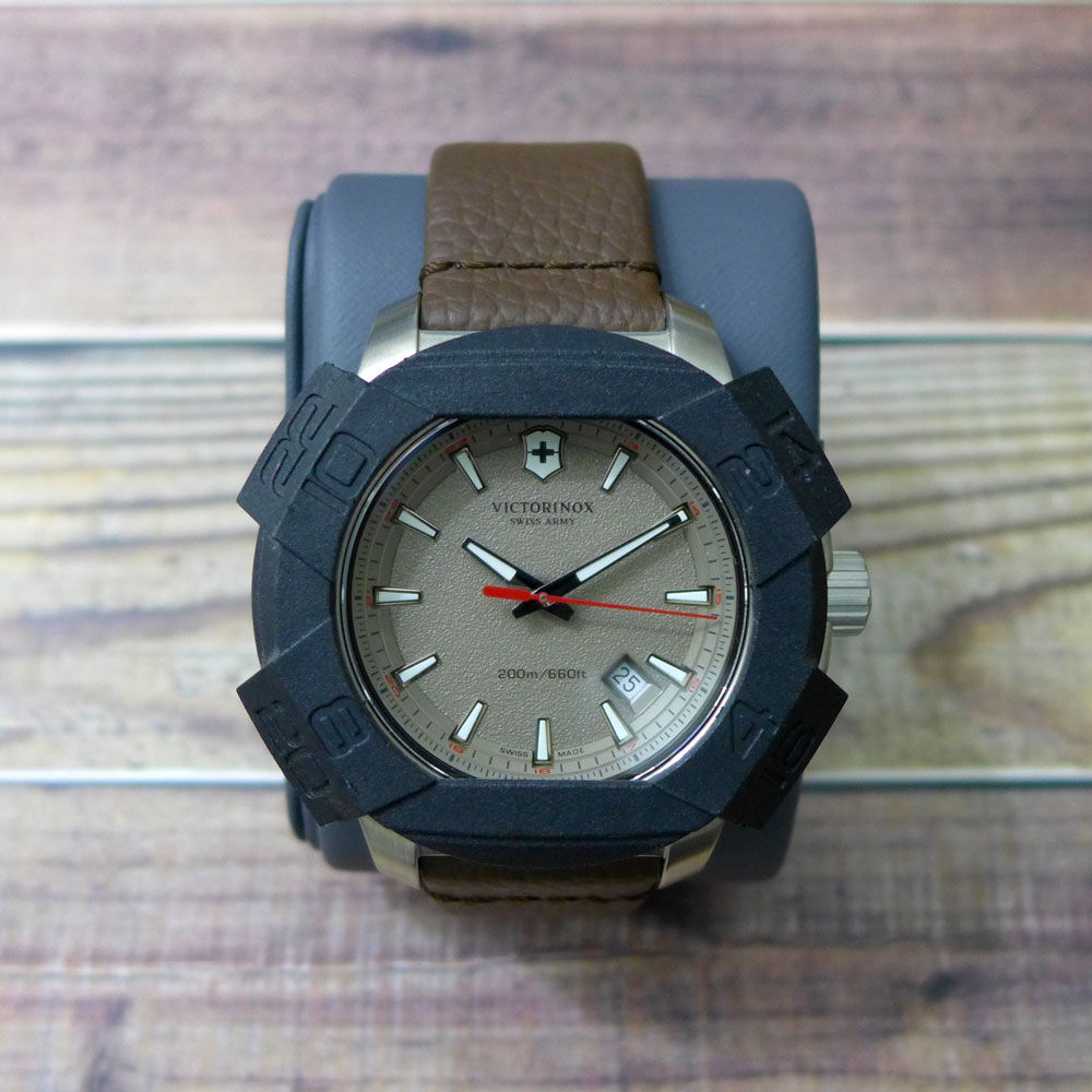 ビクトリノックス INOX 241738 ブラウン レザー 腕時計 | royal