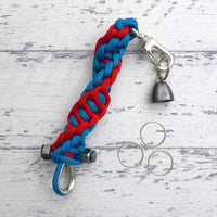 EDC アコタンゴ DNA スパイラル カウベル 付き パラコード キーホルダー 日本製