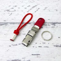 ビクトリノックス ネイルクリッパー RD レッド パラコード ランヤード スチールリング 付き