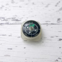 ロイヤルブリーズ 20mm ベルト用 クリア スクエア リスト コンパス 方位磁石  IPX8 日本製