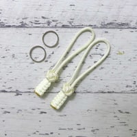 EDC フォゴ ホワイト 2本セット 蓄光 425 パラコード ジッパープル  日本製