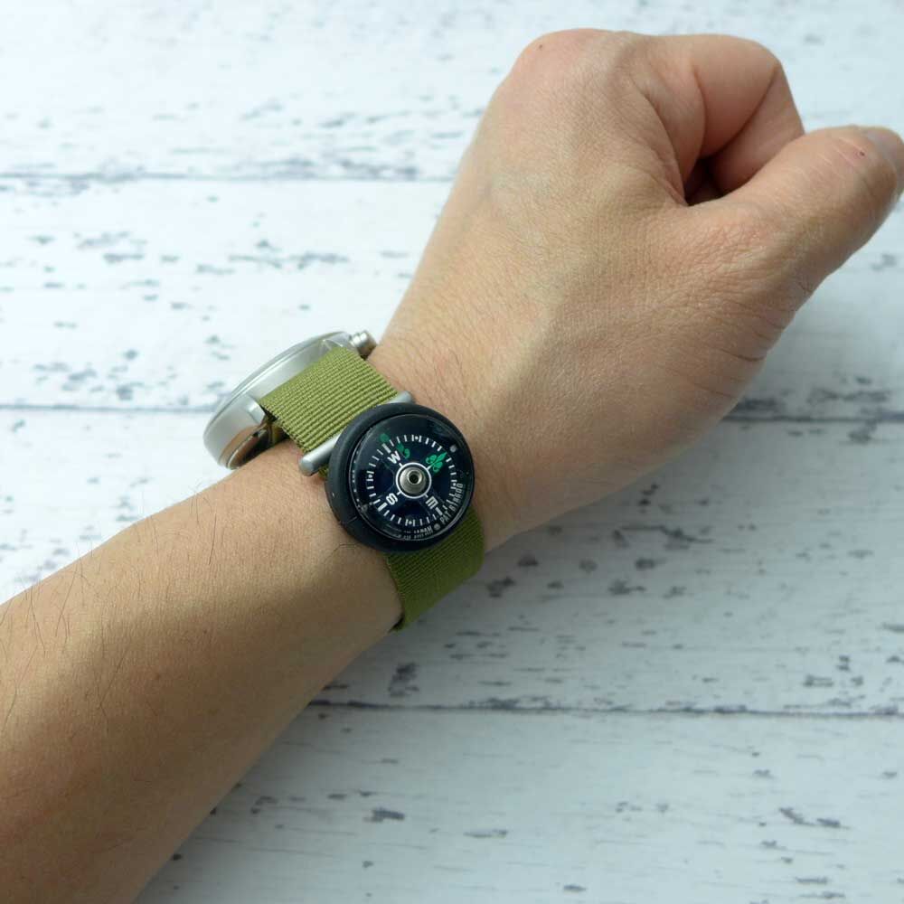 YCM 18mm ベルト用 リスト コンパス 方位磁石 IPX8 日本製 | royal-br