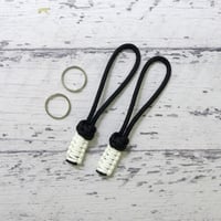 EDC フォゴ ブラック 2本セット 蓄光 425 パラコード ジッパープル  日本製