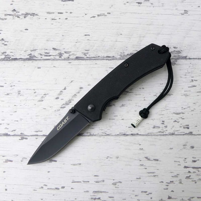 コースト LX225 フォルディング ナイフ パラコード ランヤード 付き