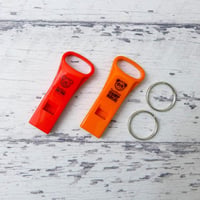 EDC デコレーション ナブロ ダブルリング 防災 ホイッスル 選べる2色 シール 2種類 入り 日本製