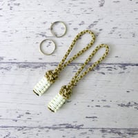 EDC フォゴ ベージュ ゴールド ダイヤモンド 2本セット 蓄光 425 パラコード ジッパープル  日本製