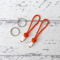 EDC マイクロ フォゴ オレンジ 2本セット パラコード ジッパープル 日本製