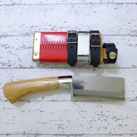 レッドオルカ 華鉈  秋友義彦作 片刃 10cm 割込白入本鍛造 日本製