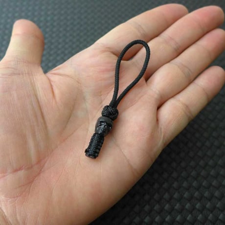 EDC スポラデス KURO 2本セット スカル パラコード ジッパープル 日本製