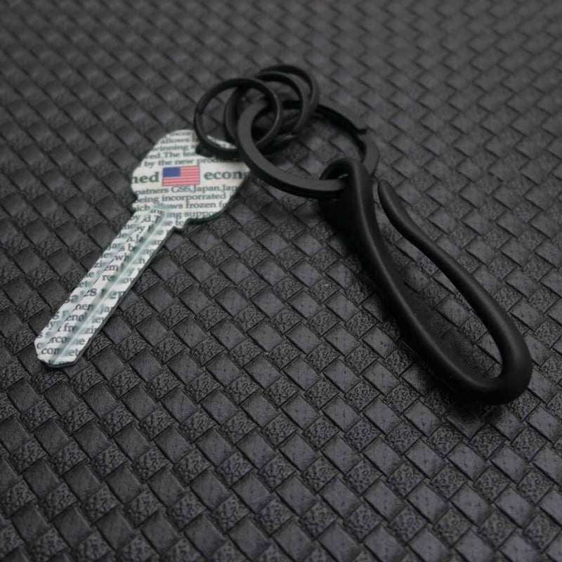 Kuro EDC ブラックバーン 真鍮 黒メッキ キーホルダー M 日本製