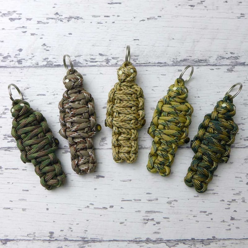 EDC パラ ミイラ 第3弾 カモフラージュ 全5種類 パラコード マスコット