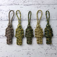 EDC パラ ミイラ 第1弾 カモフラージュ 全5種類 パラコード ランヤード アクセサリー 日本製 スチールリング 付き