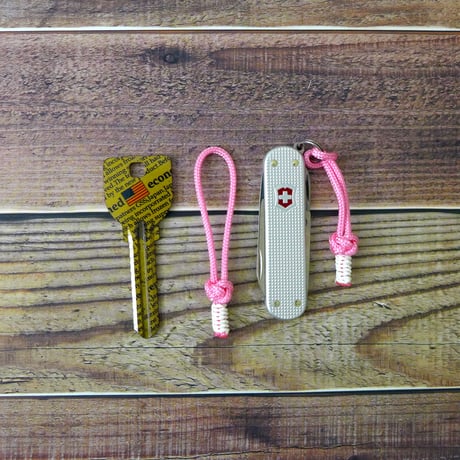 EDC マイクロ フォゴ ピンク 2本セット パラコード ジッパープル 日本製