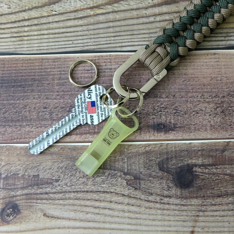 EDC バルヴァ コヨーテ カモグリーン パラコード キーホルダー 日本製
