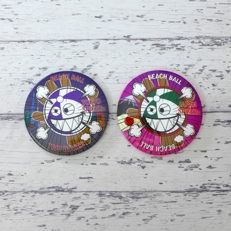 缶バッチ ビーチボール ストライカーズ | royal-breeze