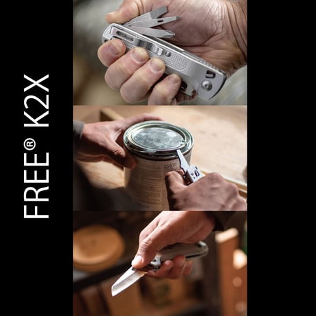 レザーマン FREE K2X シルバー 8機能 特製 パラコード ランヤード セット