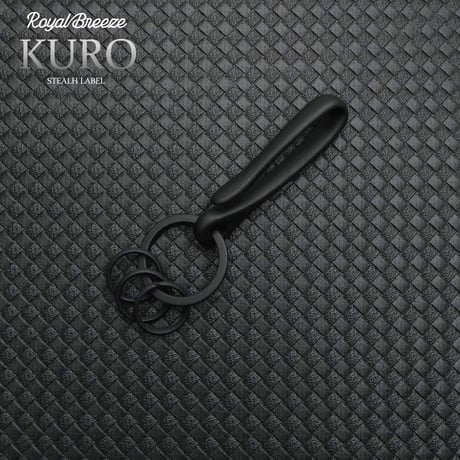 Kuro EDC ブラックバーン 真鍮 黒メッキ キーホルダー  L  日本製