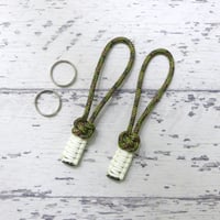 EDC フォゴ カモフラージュ 2本セット 蓄光 425 パラコード ジッパープル  日本製